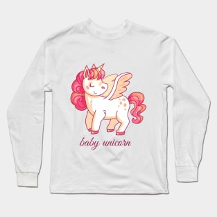 cute baby unicorn Long Sleeve T-Shirt